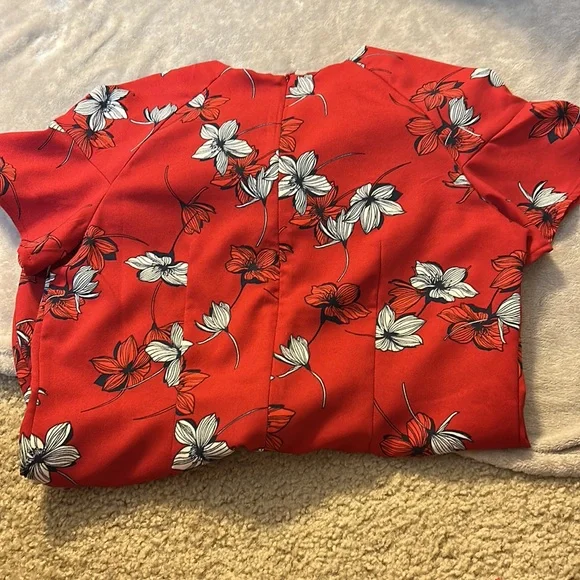 Banana republic red floral dress - Picture 6 of 6